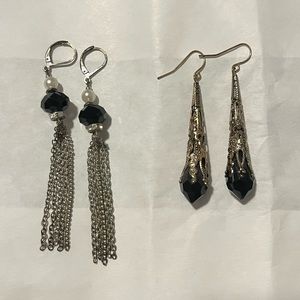 Black Earring Set